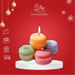 Nến thơm handmade Perfumed Candle – Nến thơm tạo hình bánh macaron hương thơm ngẫu nhiên 30g